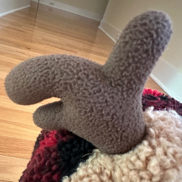 Holiday Time Reindeer Doe Sherpa Hat Christmas Cap - Picture 5 of 16